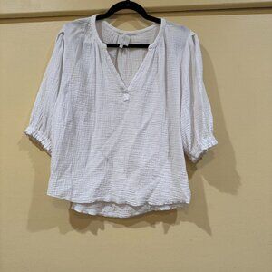 White Gauze Blouse